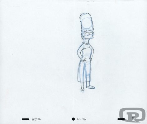 Collective | The Simpsons, Animation Sketches - Marge #2 | Pulp’s Art