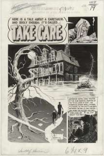 168: Williamson Vault 37 splash 1954 original comic art | Russ Cochran