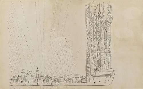 SAUL STEINBERG. "Chicago: The Second City." | Swann Galleries
