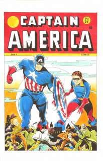 Dave Gutierrez, Rober Quijano - Captain America #57 Golden Age Cover Recreation - La
