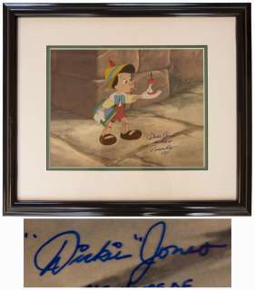 Disney Limited Edition Sericel of ’’Here’s Your Apple!’’ From ’’Pinocchio’’ -- Signed by the Actor Who Voiced Pinocchio in the Original 1940 Film | Nate Sanders