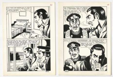 Magnus | Kriminal #300 - Magnus - 2x tavole originali "Le Bare di Ghiaccio" - Exemplaire unique - (1971) | Catawiki