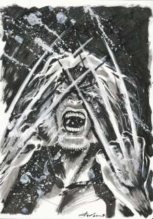 Flaviano Armentaro | X-Men - Flaviano Armentaro - Illustrazione originale "Wolverine" - Exemplaire unique | Catawiki