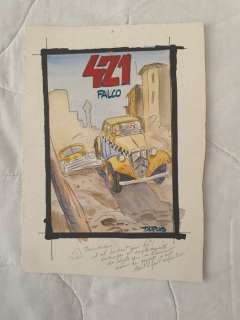 Maltaite, Eric | Maltaite, Eric - Dessin original couleur - Projet de couverture - 421 T7 - Falco - (1989) | Catawiki