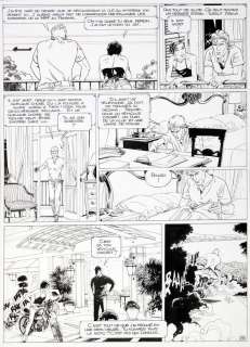 Francq | Largo Winch, planche n°35 Ã  l’encre de Chine… | Millon