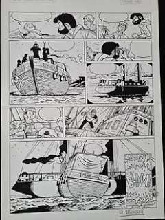 Sikorski, Alain - Sikorski, Alain - Planche originale - Tif et Tondu T44 - Fort Cigogne - (1996)