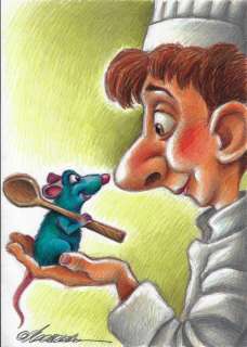 Joan Vizcarra | Ratatouille : Alfredo & Remy - Original Drawing - Joan Vizcarra | Catawiki
