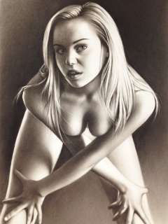 Yaroslav Novostavskiy | Y. Novostavskiy - Original Sexy PinUp Erotic Art Dry Brush Oil Illustration 42x29,5 cm. (A3) Signed | Catawiki