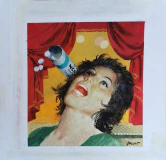 Carlo Jacono | Jonathan Stagge #50 - Jacono - original cover ""Le tre paure" - Page volante - Exemplaire unique | Catawiki