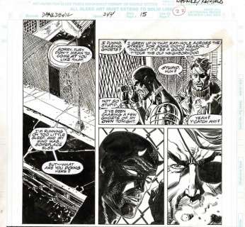 Ron Wagner Bill Reinhold | Ron Wagner - Daredevil Vol 1 #344 - Page volante - Exemplaire unique - (1995) | Catawiki