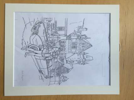 Kuijpers, Henk | Original drawing  - Franka  - Onderwereld  - Back cover album + EPPO cover  - (2011) | Catawiki