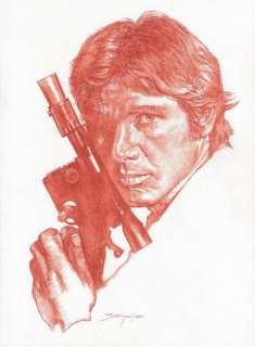 Sanjulian, Manuel | Han Solo [Harrison Ford] - Original Sanguine - Sanjulian Signed | Catawiki