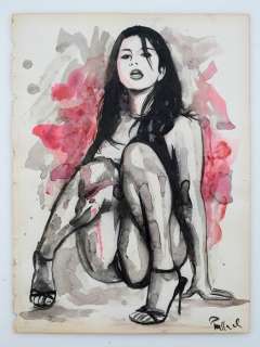 Palluh | Palluh - Original drawing - Aquarel + Inkt op gedrukt papier - Gehurkt - Page volante - (2015) | Catawiki