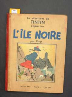 Â«L’Ile noireÂ». Casterman 1938. Album en noir et blanc. 4e plat A5. Edition | Tessier Sarrou