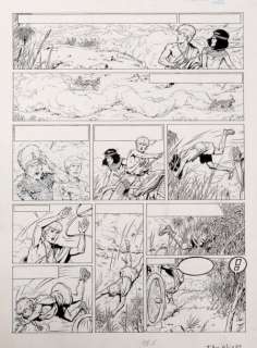 Martin | Alix - Le Prince du Nil Encre de Chine pour la planche 22 de l’album. | Millon