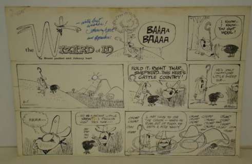 2356: WIZARD OF ID SUNDAY COMIC PAGE. BRANT PARKER | Weiss Auctions