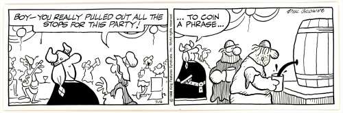 Dik Browne | Browne - HAGAR THE HORRIBLE Daily Strip (04/16/1988) NO RESERVE! | Russ Cochran