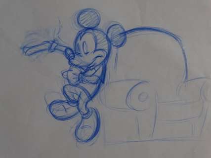Walt Disney Studio’s | Walt Disney Studio’s - Original animation drawing - Mickey Mouse - Size: 31,5 x 26,5 cm. | Catawiki