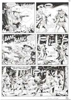 Giacomo Danubio | Tex n. 661 - G.Danubio - Tavola Originale "Ricercato vivo o morto" - Page volante - Exemplaire unique - (2015) | Catawiki