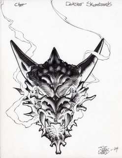 Joe Weems V - darkstar skateboard graphic chet thomas dragon