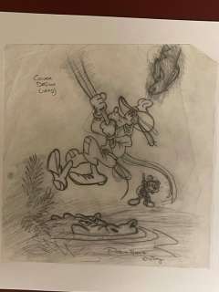 Patrick Block | Original pencil artwork by American Disney artist Patrick Block - Cover study featuring Mickey and Goofy - (2008) | Catawiki