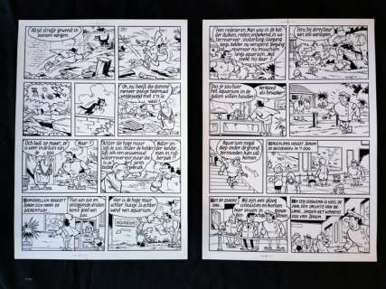 Edward de Rop | Jerom 84 - 2 originele pagina’s (p.11 + p.12) - Mysterie in de zoo - (1980) | Catawiki