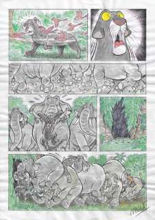 Millet | The Jungle Book’s Elephants - Millet - DIN A3 - Original Sketch Drawing | Catawiki