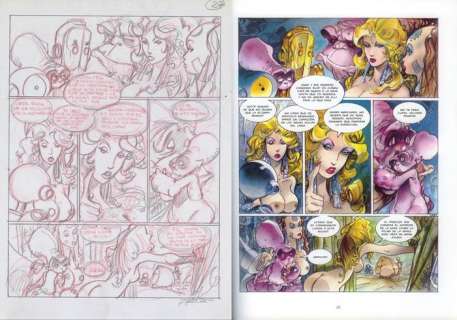 Azpiri, Alfonso | Azpiri, Alfonso - Original pencil page - Lorna - El Arka - (2001) | Catawiki