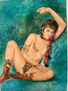 Carlo Jacono | Skorpio 27 - Donna Barbara con collana - Cartonné - (1986) | Catawiki