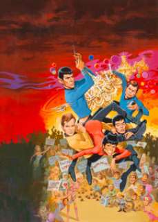 Jack Rickard (American, 1922-1983)
 Star Trek, Starlog magazine cover, January 1977
 Acrylic and gouache on board
 25.5 ... (Total: 2 Items) | Heritage