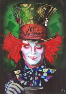 Diego Septiembre (Ds) | Mad Hatter [Alice in Wonderland] - Original Painting - Diego Septiembre - Signed (DS) - Acrylic Art | Catawiki