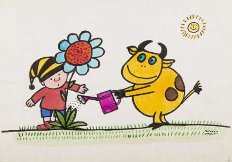 Bohdan Butenko (b. 1931) Gapiszon and Matylda ; mixed | Desa Unicum