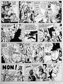 Frank Le Gall | Spirou et Fantasio - Planche originale (p.18) Les Marais du temps - (2007) | Catawiki