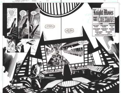 John Floyd, Roger Robinson - Batman: Gotham Knights #40 Pgs. 2 & 3 - Alfred And Batcave Intruders ‘Knight Moves Part Three: Checkmate‘ Title Dps - 2003