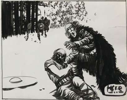 Hans G. Kresse | Hans G. Kresse - Originele strook (s.30) - Eric de Noorman - De Grote Beslissing - Page volante - (1956) | Catawiki