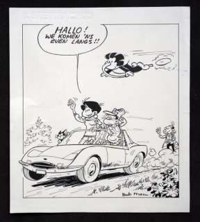 Bob Mau | Bob Mau - Originele cover - Kari Lente - Reclamenummer Brabant Strip Magazine - (1994) | Catawiki