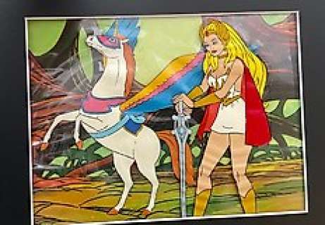Filmation - Masters of the Universe - She-Ra - Lot of 2 Production Cel + Background ( Copy) - (1983)