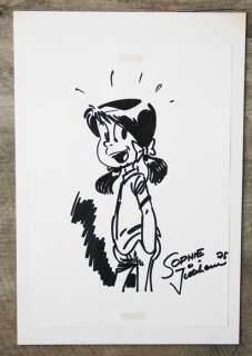 Jidéhem (Jean de Mesmaeker) | Jidéhem - Originele opdrachttekening in stift - Sophie - (1975) | Catawiki