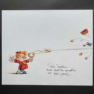 Tome & Janry | Tome & Janry - Dessin Original dédicacé & signé - Le Petit Spirou | Catawiki