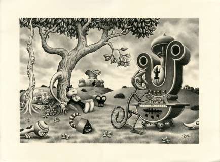 Jim Woodring - Weathercraft - New Edition Page Endpapers