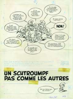 Peyo | Les Schtroumpfs - Un schtroumpf pas comme les autres Encre de Chine | Millon