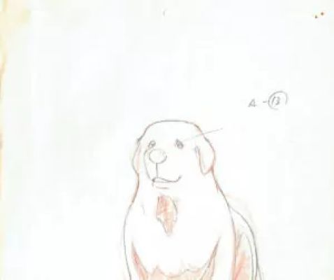 Seki Shuichi - Belle Et Sébastien | Belle et Sébastien – Belle – Genga – 4989 | La Galerie de la Bande Dessinée