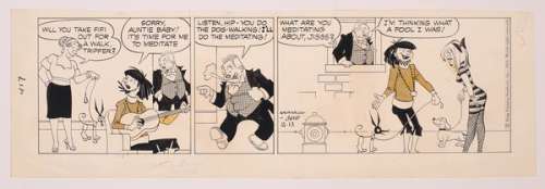 Original Art for Bringing Up Father October 13th, 1969 by Hal Camp (Hamlet Campagna) | mycomicshop.com