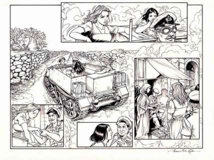 Du Caju. Demi planche originale Betty and Dodge | BDEnchères