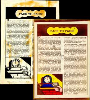Face To Face! | FACE TO FACE!, WAR AGAINST CRIME #10, 2 Pc. Collection,
 Text Story (1944-1945) | Russ Cochran