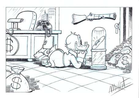 Millet | . Scrooge McDuck - Millet - Original Drawing - EO | Catawiki