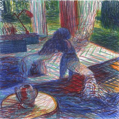 Lorenzo Mattotti | Rituali Intimi Aprile I, 2020 | Philippe Labaune Gallery