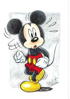 Millet | . Mickey Mouse - Millet - Original Drawing - EO | Catawiki