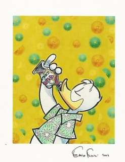 Enrico Faccini - Topolino # 2599 - Enrico Faccini - bozzetto/preliminare di copertina - Page volante - Exemplaire unique - (2004)