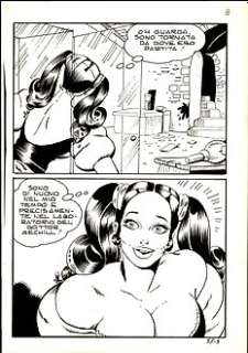 Dino Leonetti e Mario Janni‘ - Maghella n. 56 bis - Dino Leonetti 9x Tavola Originale "Lo squartatore nero" - Page volante - Exemplaire unique - (1976)